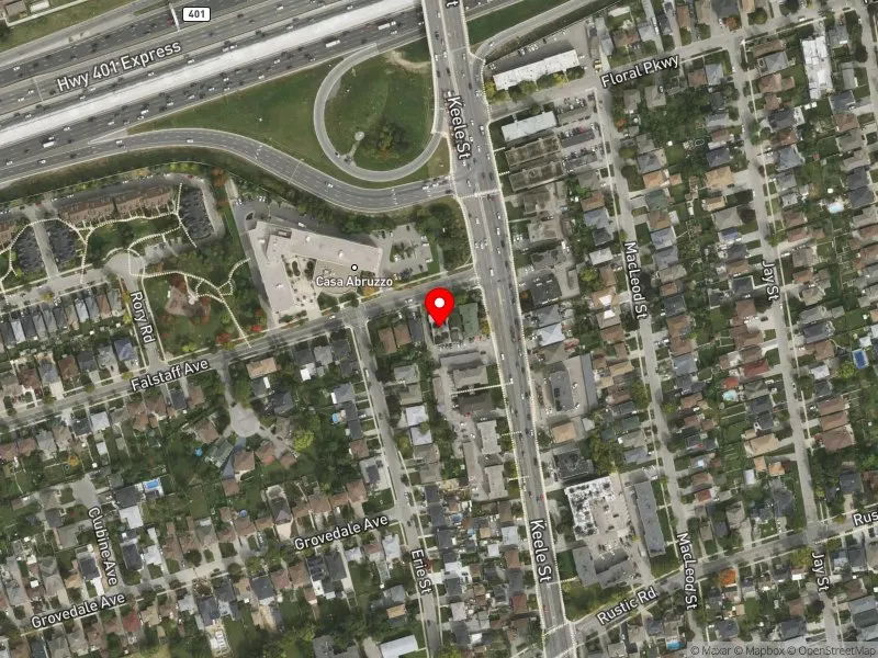 RentSafeTO apartment evaluation satellite view of 331 FALSTAFF AVE in York South-Weston, Toronto