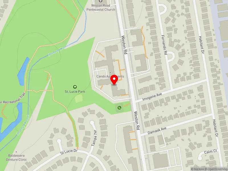 RentSafeTO apartment evaluation map view of 3328 WESTON RD in Humber River-Black Creek, Toronto