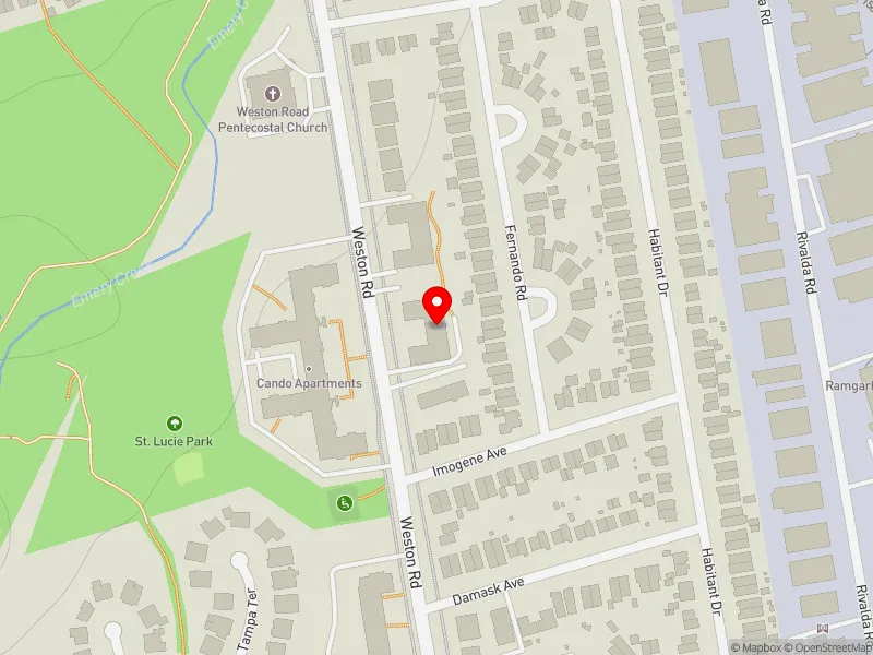 RentSafeTO apartment evaluation map view of 3345 WESTON RD in Humber River-Black Creek, Toronto