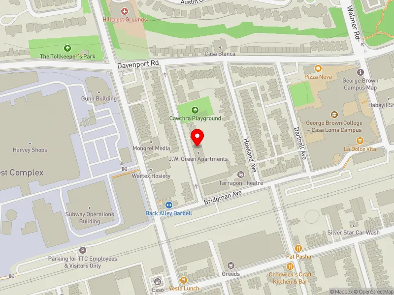 RentSafeTO apartment evaluation map view of 339 ALBANY AVE in Toronto-St. Paul's, Toronto