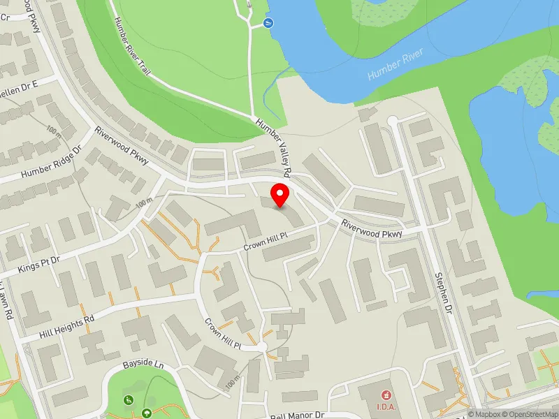 RentSafeTO apartment evaluation map view of 34 RIVERWOOD PKWY in Etobicoke-Lakeshore, Toronto