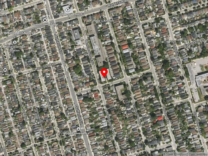 RentSafeTO apartment evaluation satellite view of 34 ROSECLIFFE AVE in Davenport, Toronto