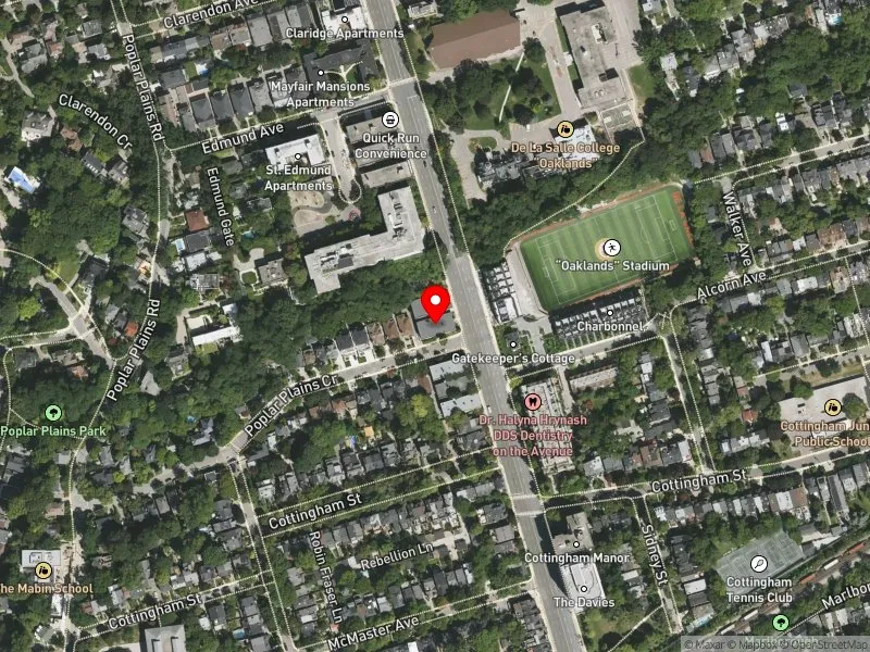 RentSafeTO apartment evaluation satellite view of 340 AVENUE RD in Toronto-St. Paul's, Toronto