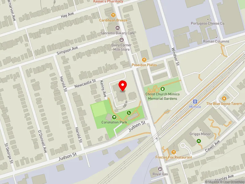 RentSafeTO apartment evaluation map view of 340 ROYAL YORK RD in Etobicoke-Lakeshore, Toronto