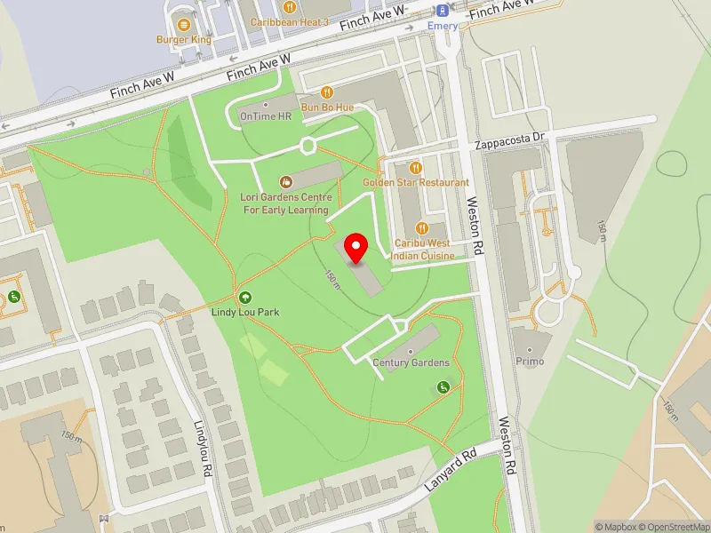 RentSafeTO apartment evaluation map view of 3400 WESTON RD in Humber River-Black Creek, Toronto