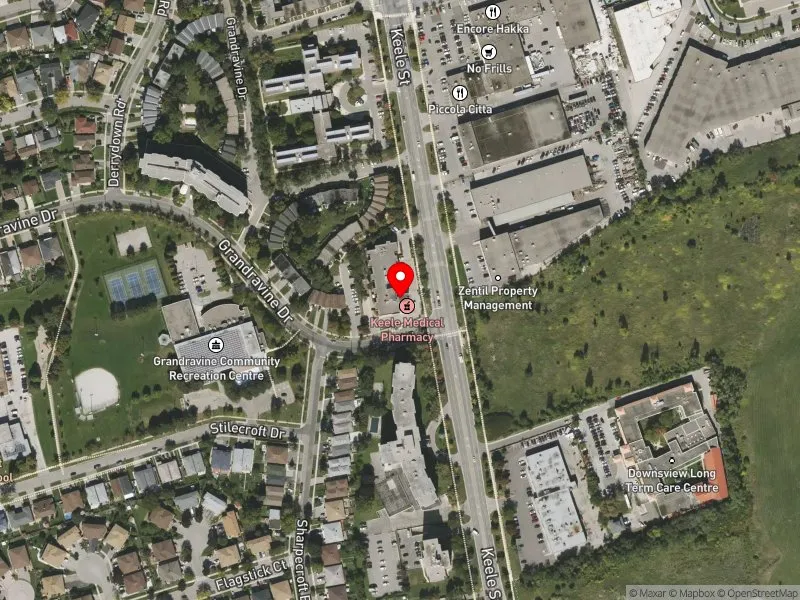 RentSafeTO apartment evaluation satellite view of 3470 KEELE ST in Humber River-Black Creek, Toronto
