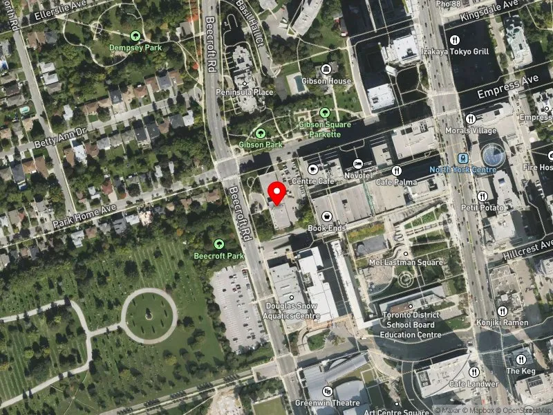 RentSafeTO apartment evaluation satellite view of 35 PARK HOME AVE in Willowdale, Toronto