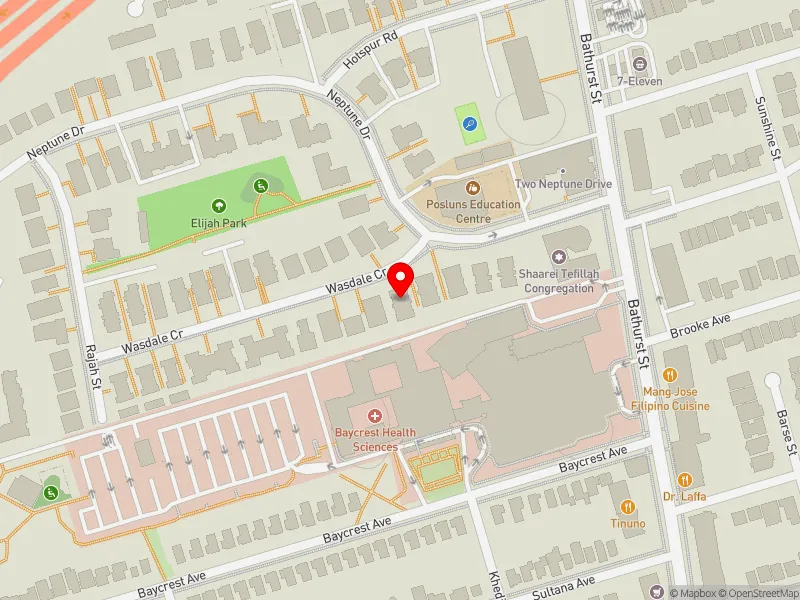 RentSafeTO apartment evaluation map view of 35 WASDALE CRES in Eglinton-Lawrence, Toronto