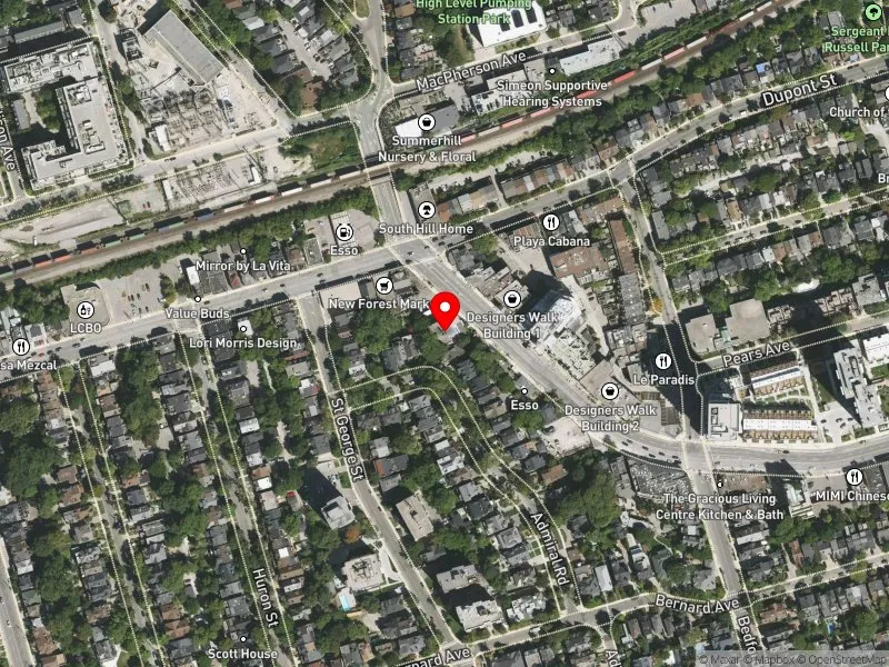 RentSafeTO apartment evaluation satellite view of 359 DAVENPORT RD in University-Rosedale, Toronto