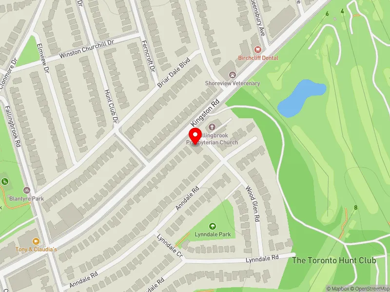 RentSafeTO apartment evaluation map view of 36 WOOD GLEN RD in Scarborough Southwest, Toronto