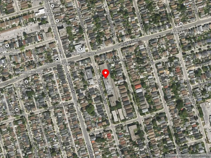 RentSafeTO apartment evaluation satellite view of 365 WESTMOUNT AVE in Davenport, Toronto