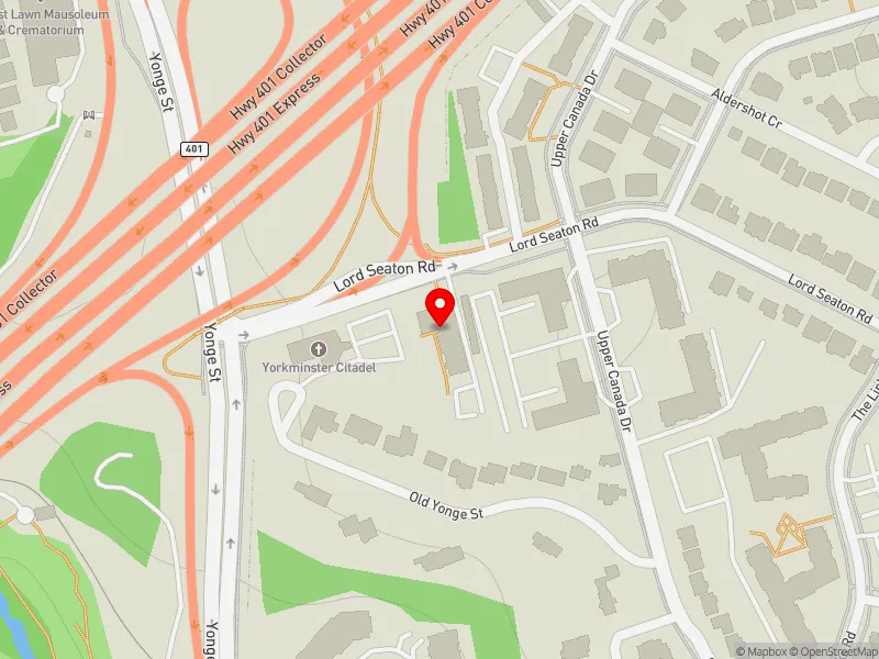 RentSafeTO apartment evaluation map view of 37 LORD SEATON RD in Don Valley West, Toronto