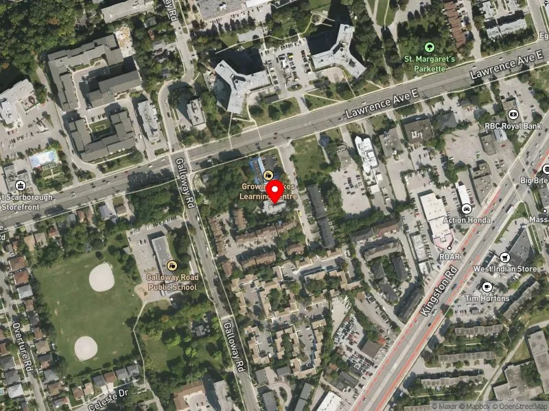 RentSafeTO apartment evaluation satellite view of 38 ANDOVER CRES in Scarborough-Guildwood, Toronto