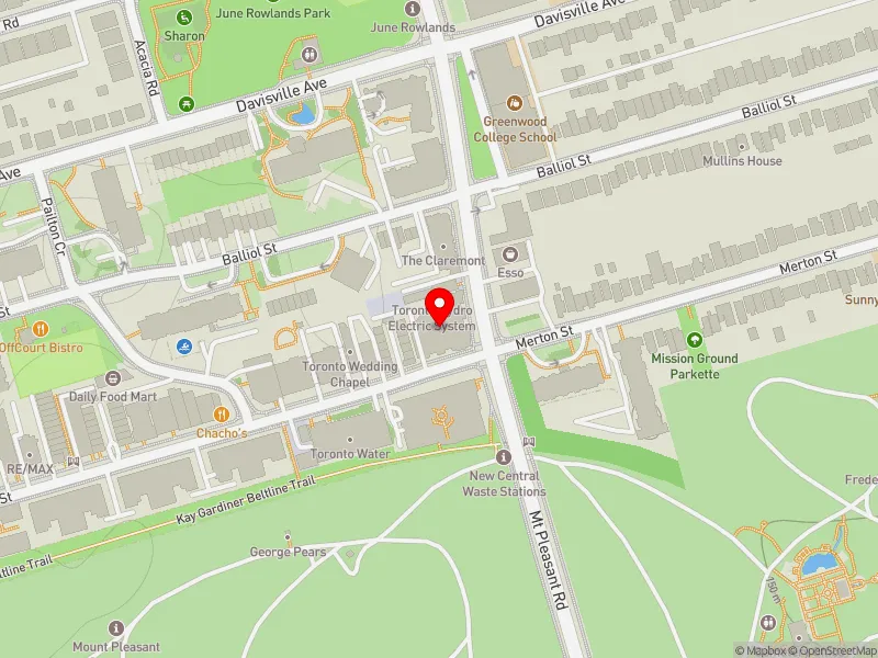 RentSafeTO apartment evaluation map view of 384 MOUNT PLEASANT RD in Toronto-St. Paul's, Toronto