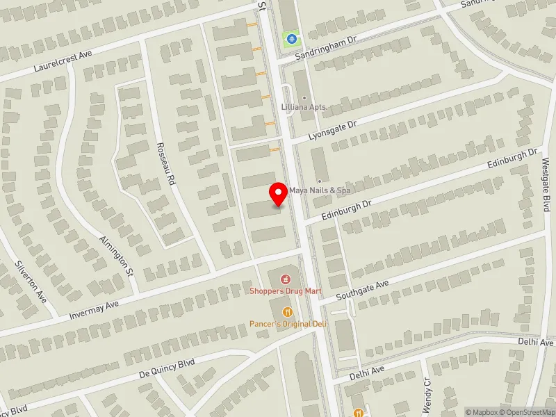 RentSafeTO apartment evaluation map view of 3880 BATHURST ST in York Centre, Toronto