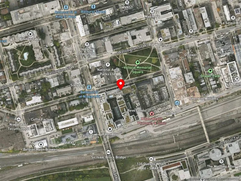 RentSafeTO apartment evaluation satellite view of 39 NIAGARA ST in Spadina-Fort York, Toronto