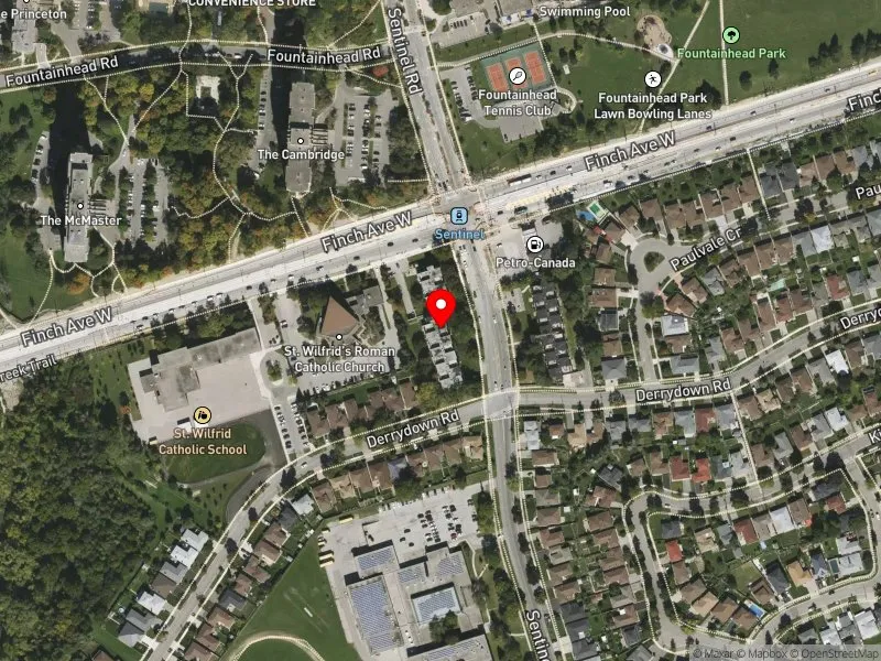 RentSafeTO apartment evaluation satellite view of 390 SENTINEL RD in Humber River-Black Creek, Toronto