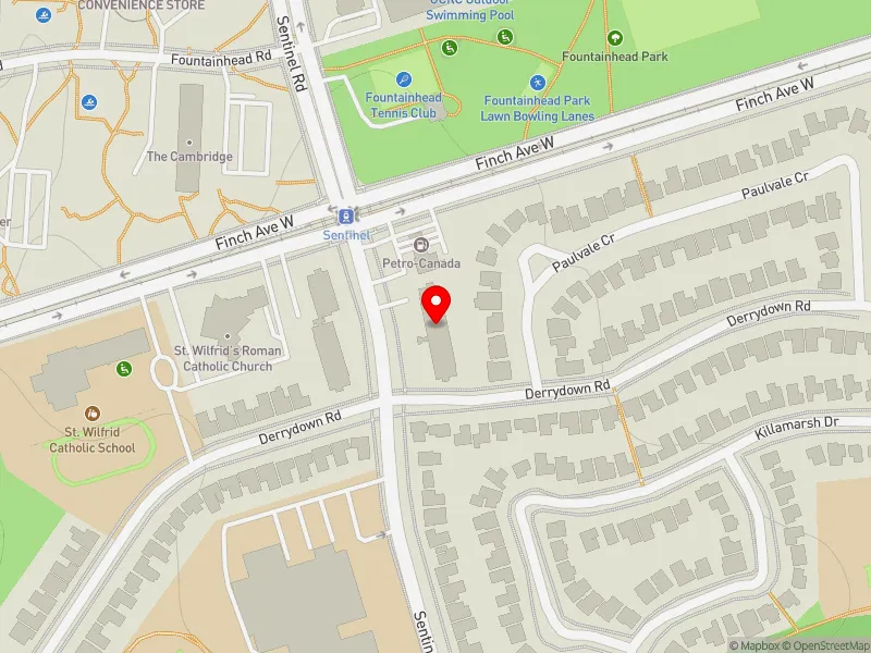 RentSafeTO apartment evaluation map view of 391 SENTINEL RD in Humber River-Black Creek, Toronto