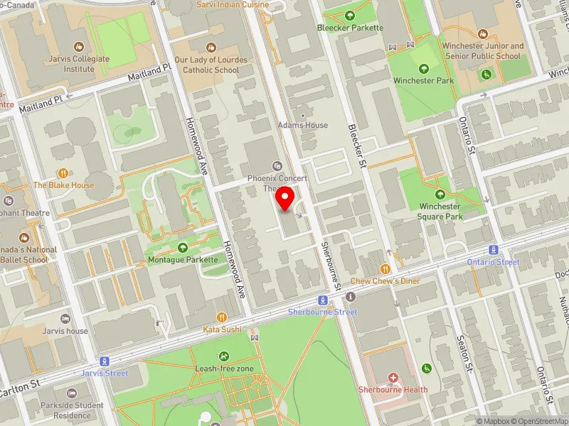 RentSafeTO apartment evaluation map view of 392 SHERBOURNE ST in Toronto Centre, Toronto