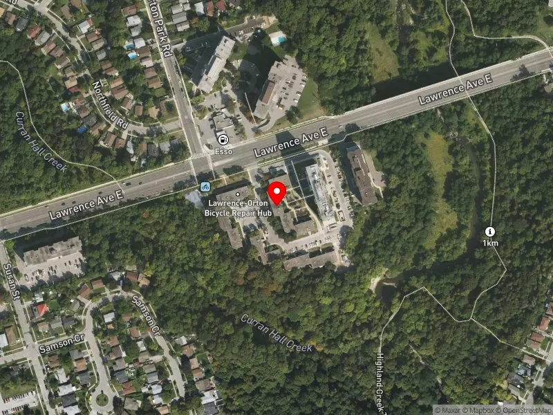 RentSafeTO apartment evaluation satellite view of 3941 LAWRENCE AVE E in Scarborough-Guildwood, Toronto