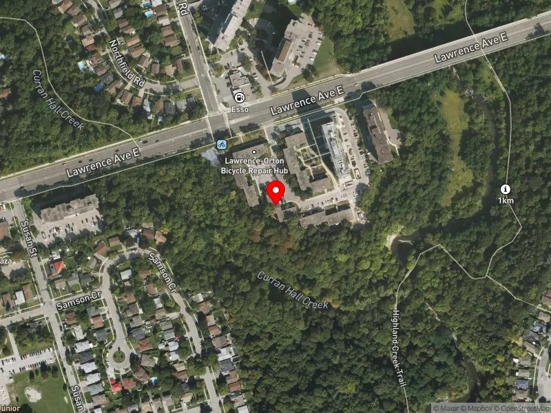 RentSafeTO apartment evaluation satellite view of 3943 LAWRENCE AVE E in Scarborough-Guildwood, Toronto