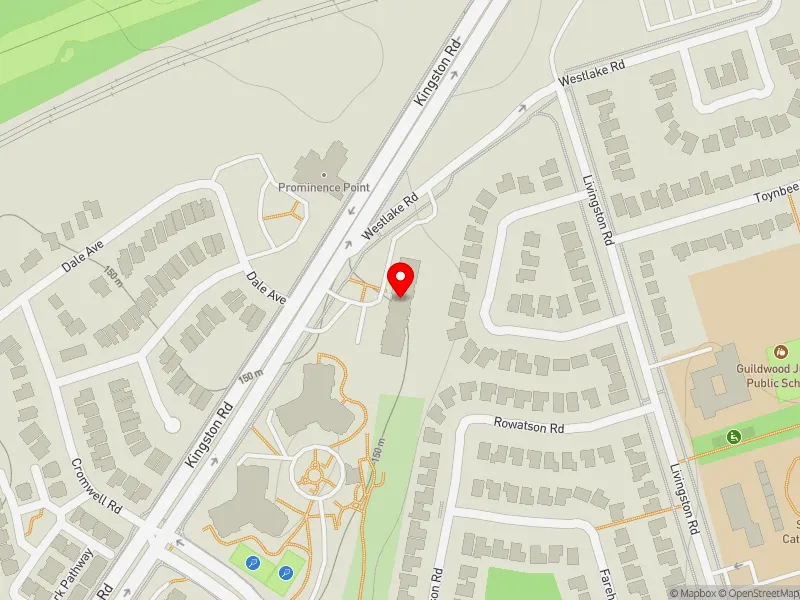 RentSafeTO apartment evaluation map view of 3969 KINGSTON RD in Scarborough-Guildwood, Toronto