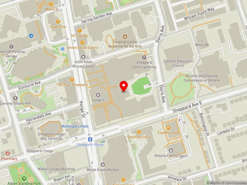 RentSafeTO apartment evaluation map view of 4 FOREST LANEWAY in Willowdale, Toronto