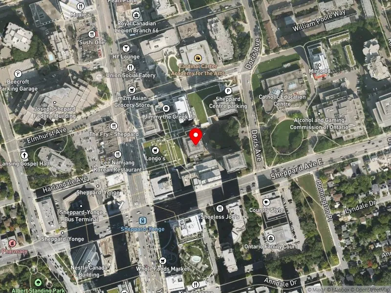 RentSafeTO apartment evaluation satellite view of 4 FOREST LANEWAY in Willowdale, Toronto