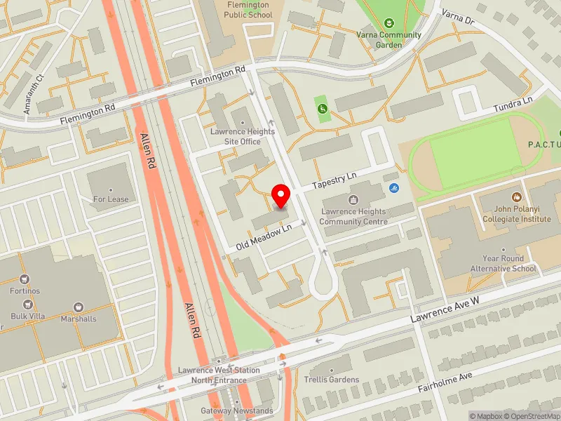 RentSafeTO apartment evaluation map view of 4 REPLIN RD in Eglinton-Lawrence, Toronto