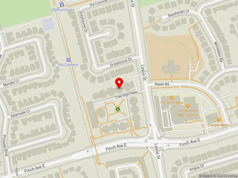 RentSafeTO apartment evaluation map view of 4 TREE SPARROWAY in Don Valley North, Toronto