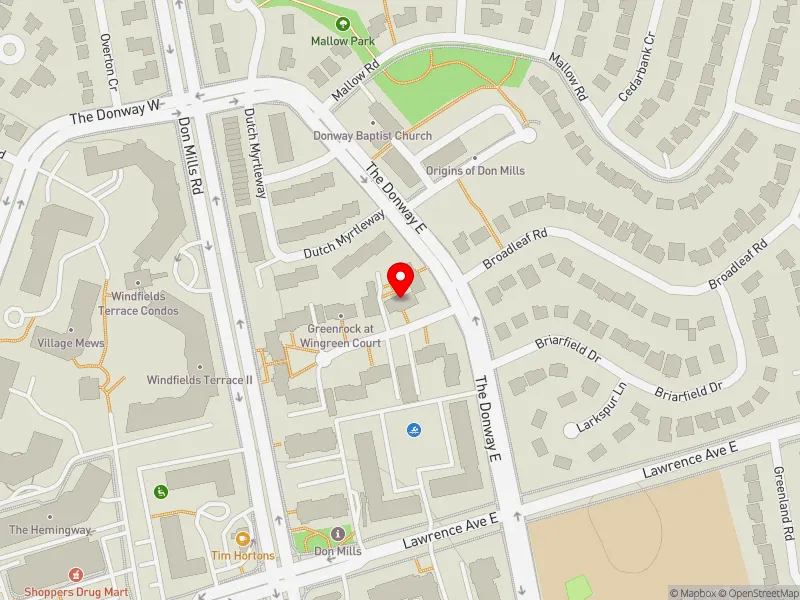 RentSafeTO apartment evaluation map view of 4 WINGREEN CRT in Don Valley East, Toronto