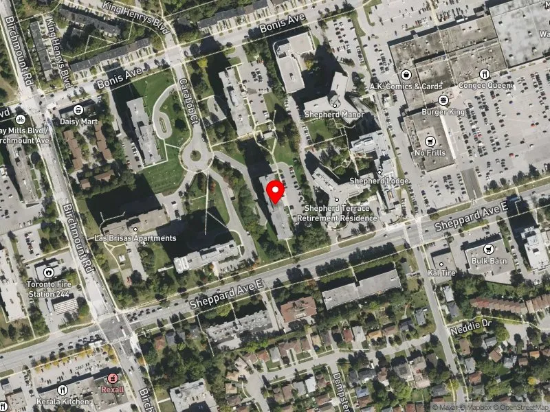 RentSafeTO apartment evaluation satellite view of 40 CARABOB CRT in Scarborough-Agincourt, Toronto
