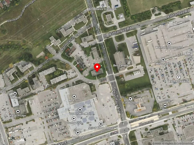 RentSafeTO apartment evaluation satellite view of 40 CRAIGTON DR in Scarborough Centre, Toronto