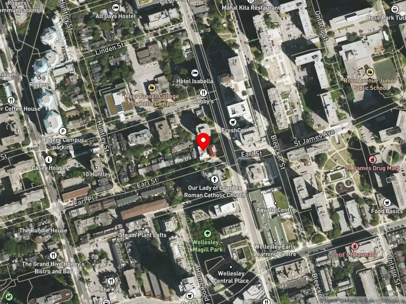 RentSafeTO apartment evaluation satellite view of 40 EARL ST in Toronto Centre, Toronto