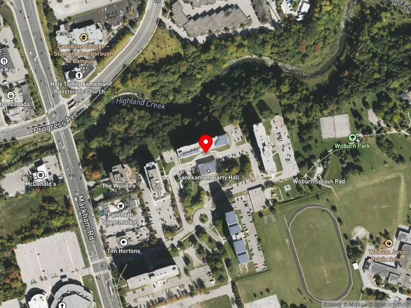 RentSafeTO apartment evaluation satellite view of 40 TUXEDO CRT in Scarborough-Guildwood, Toronto