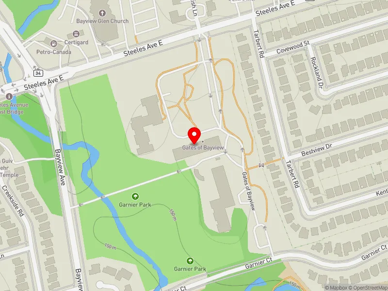 RentSafeTO apartment evaluation map view of 4003 BAYVIEW AVE in Don Valley North, Toronto