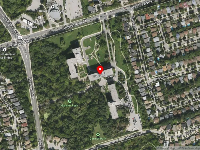 RentSafeTO apartment evaluation satellite view of 4003 BAYVIEW AVE in Don Valley North, Toronto