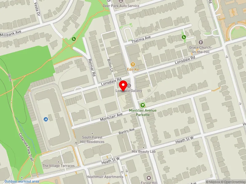 RentSafeTO apartment evaluation map view of 404 SPADINA RD in Toronto-St. Paul's, Toronto