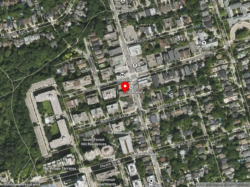 RentSafeTO apartment evaluation satellite view of 404 SPADINA RD in Toronto-St. Paul's, Toronto