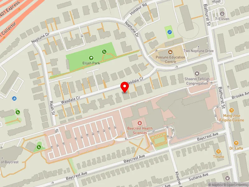 RentSafeTO apartment evaluation map view of 41 WASDALE CRES in Eglinton-Lawrence, Toronto