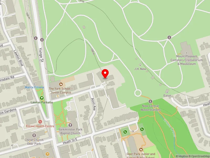 RentSafeTO apartment evaluation map view of 42 GLEN ELM AVE in Toronto-St. Paul's, Toronto