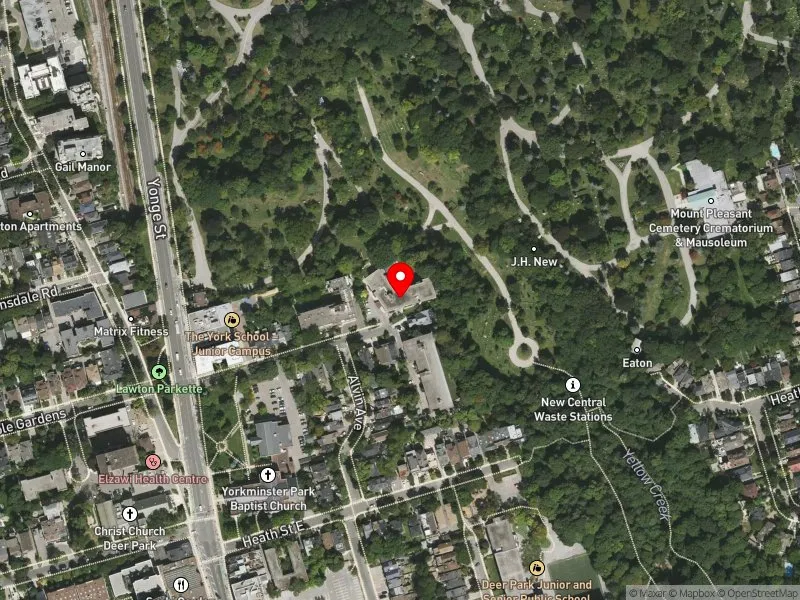 RentSafeTO apartment evaluation satellite view of 42 GLEN ELM AVE in Toronto-St. Paul's, Toronto