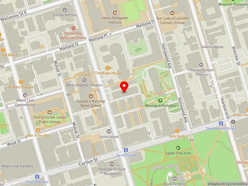 RentSafeTO apartment evaluation map view of 433 JARVIS ST in Toronto Centre, Toronto
