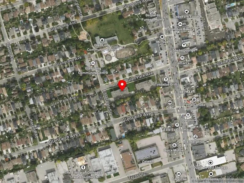 RentSafeTO apartment evaluation satellite view of 437 GLEN PARK AVE in Eglinton-Lawrence, Toronto