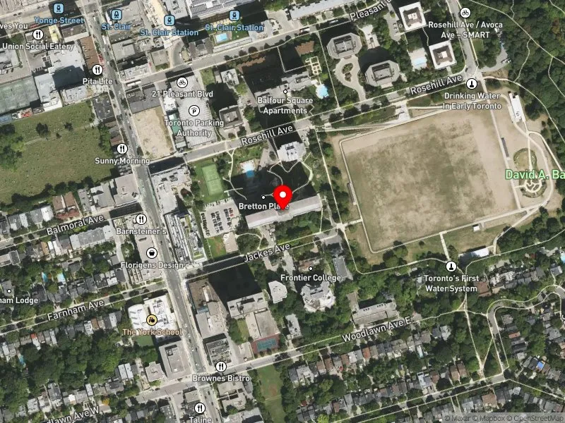 RentSafeTO apartment evaluation satellite view of 44 JACKES AVE in Toronto-St. Paul's, Toronto