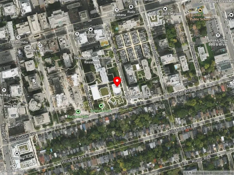 RentSafeTO apartment evaluation satellite view of 44 LILLIAN ST in Toronto-St. Paul's, Toronto
