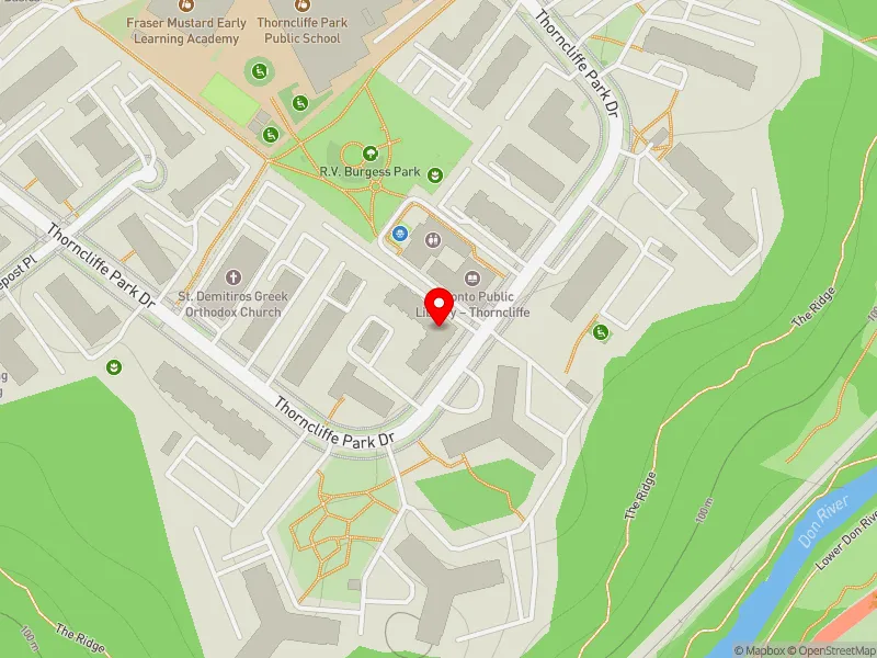 RentSafeTO apartment evaluation map view of 44 THORNCLIFFE PARK DR in Don Valley West, Toronto