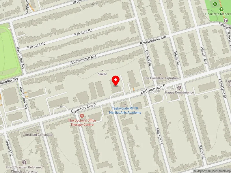 RentSafeTO apartment evaluation map view of 440 EGLINTON AVE E in Don Valley West, Toronto