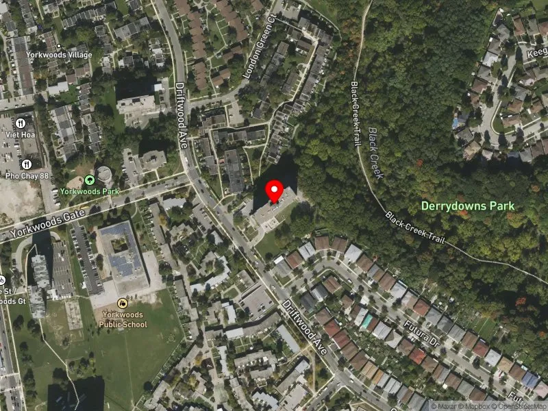 RentSafeTO apartment evaluation satellite view of 45 DRIFTWOOD AVE in Humber River-Black Creek, Toronto