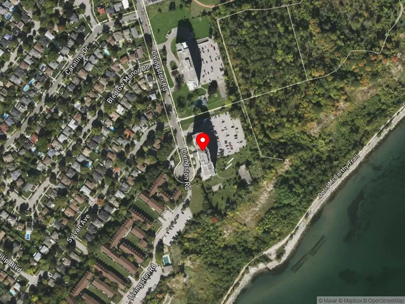 RentSafeTO apartment evaluation satellite view of 45 LIVINGSTON RD in Scarborough-Guildwood, Toronto